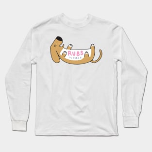 Basset Hound Dog Belly Laughing Long Sleeve T-Shirt